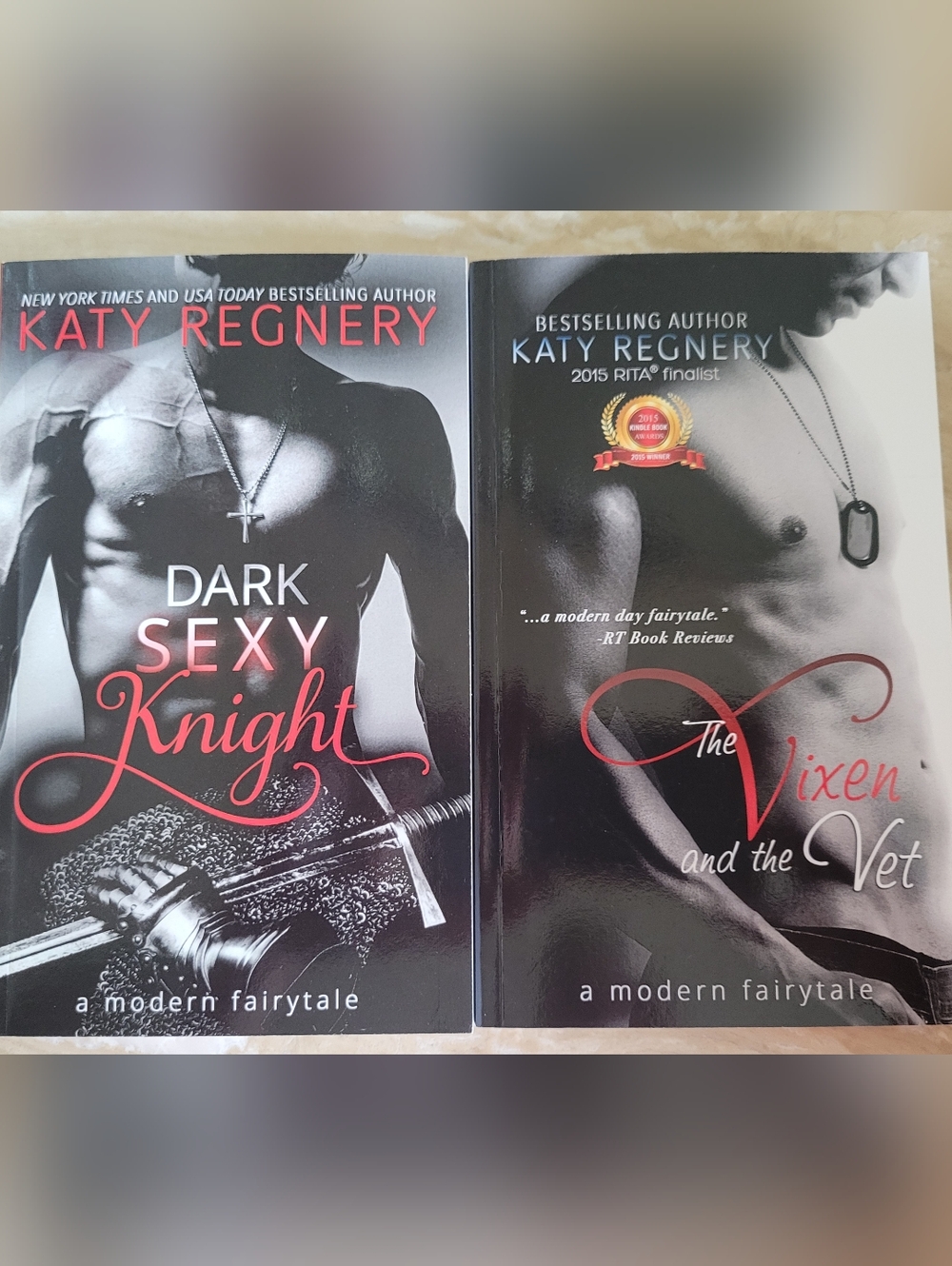Signed!  2 Romance Novels By Katy Regnery from her Modern Fairytale Collection